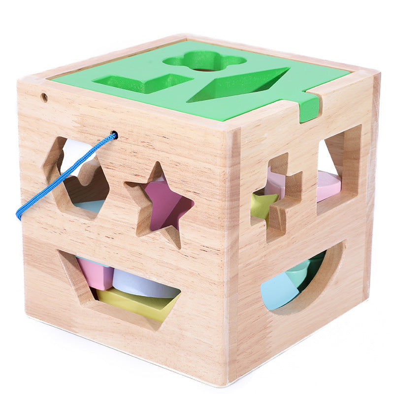 Wooden Shape Sorting Cube