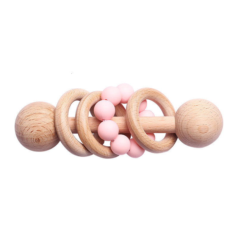 Wooden Baby Rattle and Teether