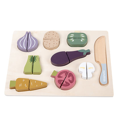 Wooden Vegetables Cut And Play Puzzle