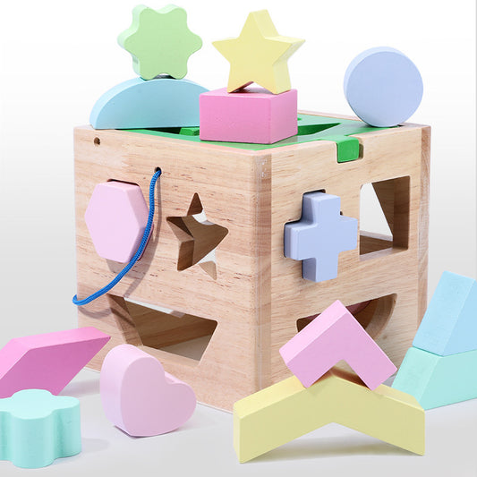 Wooden Shape Sorting Cube