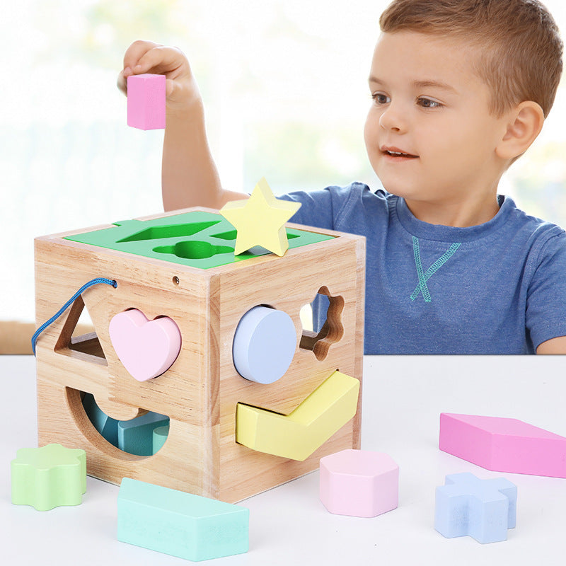 Wooden Shape Sorting Cube