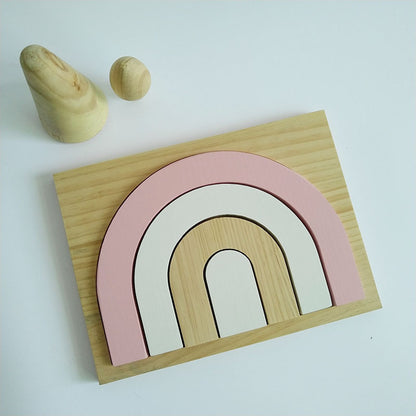 Nordic Wooden Rainbow Puzzle