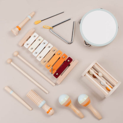 Wooden Musical Instrument Set