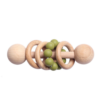 Wooden Baby Rattle and Teether