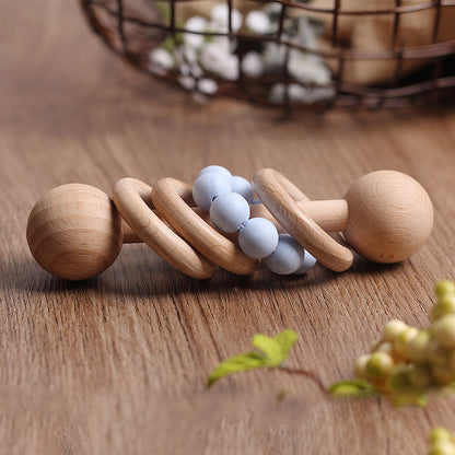 Wooden Baby Rattle and Teether