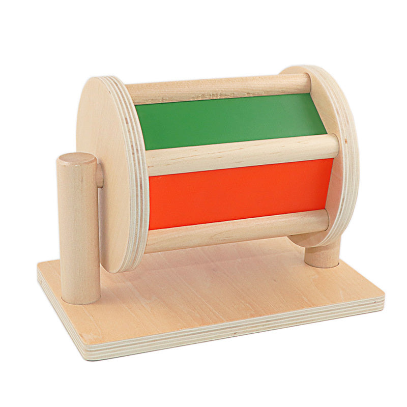 Montessori Rotating Drum with Mirror and Ball