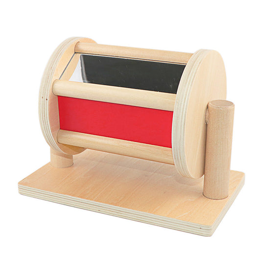 Montessori Rotating Drum with Mirror and Ball