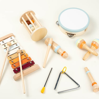 Wooden Musical Instrument Set