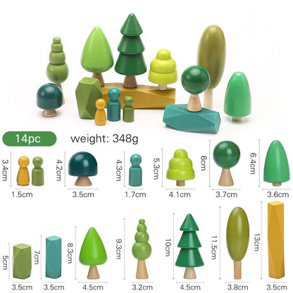 Wooden Tree Play Set